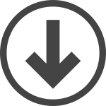 Arrow Circle Down O SVG Icon